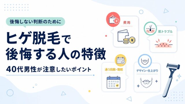 16_ヒゲ脱毛で後悔する人の特徴｜40代男性が注意したいポイント