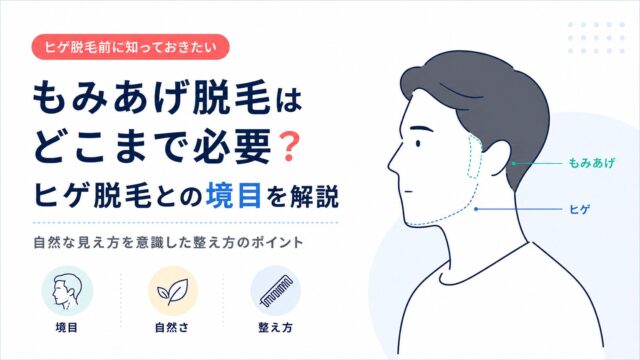 もみあげ脱毛はどこまで必要？ヒゲ脱毛との境目を解説