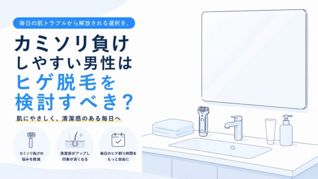 カミソリ負けしやすい男性はヒゲ脱毛を検討すべき？